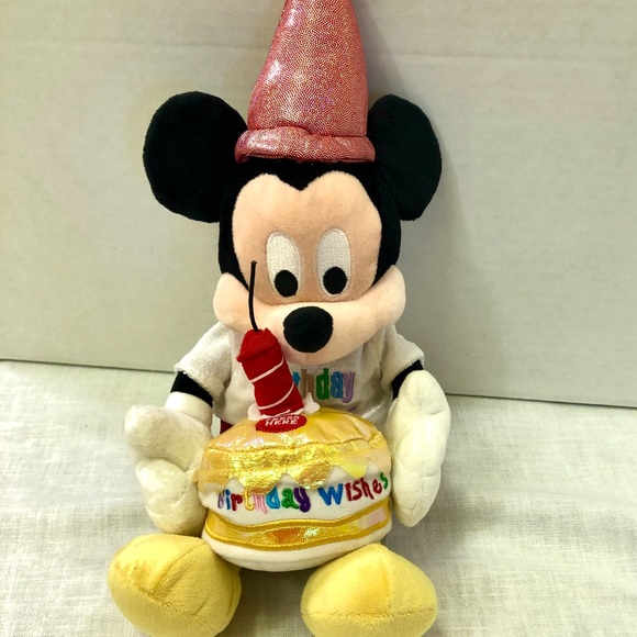 birthday mickey plush